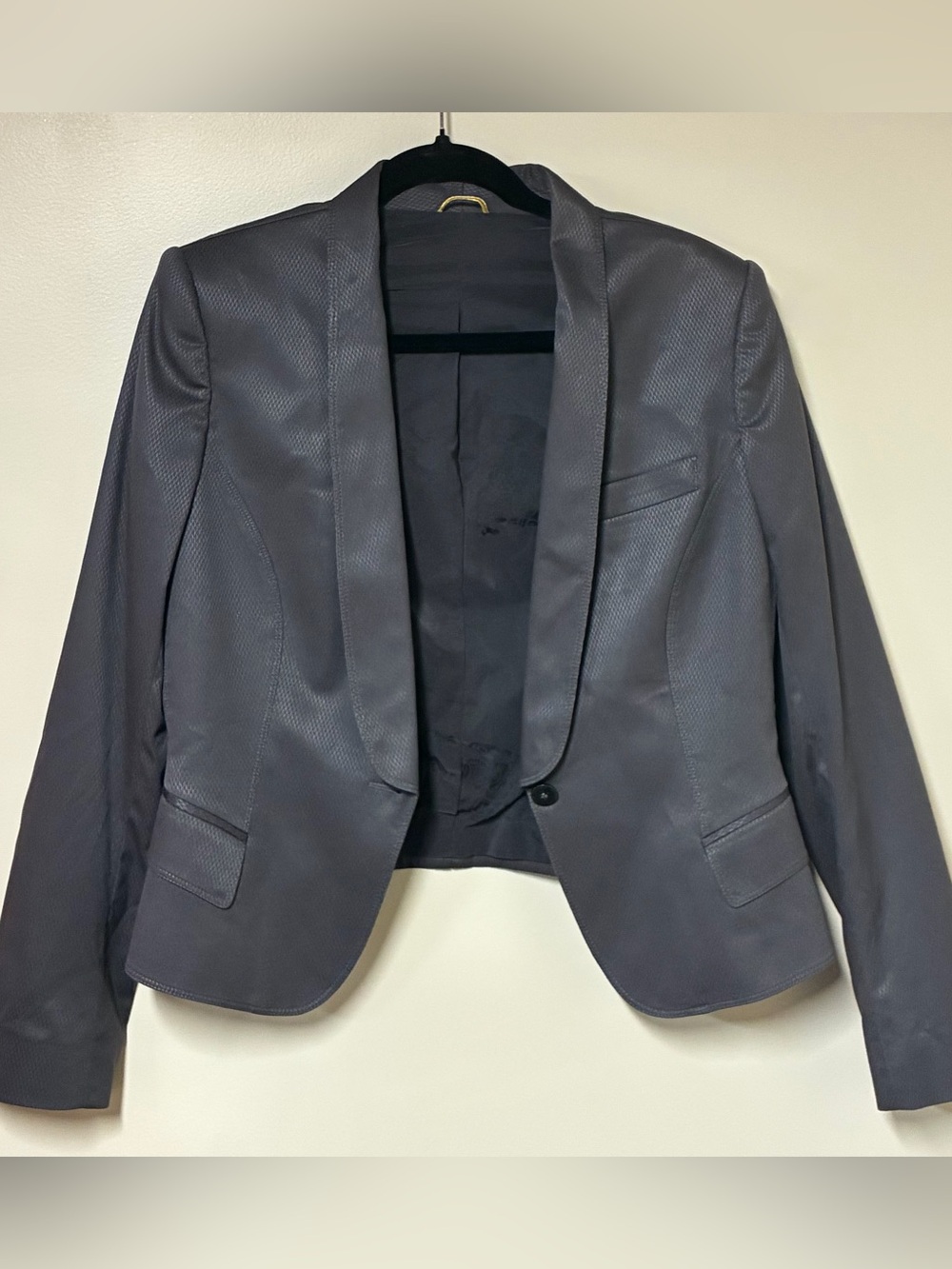 Burberry Prorsum Made in Italy Luxury Gray Jacquard Blazer Equestrian Knight